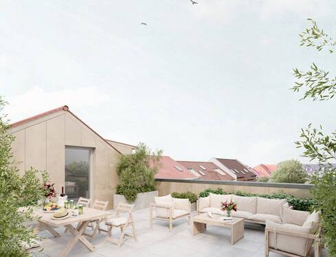 Dachterrasse - Etagenwohnung mit 110,60 m² in Leipzig zum Kaufen