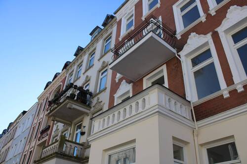 Fassade überarbeitet - 3 Zimmer Etagenwohnung in Lübeck