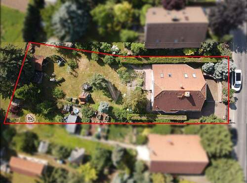 Vogelansicht - 5 Zimmer Einfamilienhaus in Weinböhla