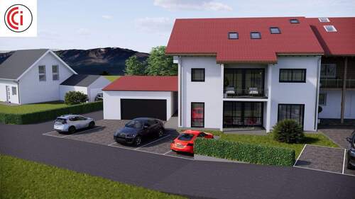 Hausansicht - Attraktive Terrassenwohnung mit Garten und hochwertiger Ausstattung, in Neukirchen-Teisendorf