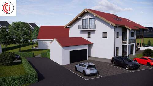 Hausansicht - 4 Zimmer Etagenwohnung zum Kaufen in Teisendorf