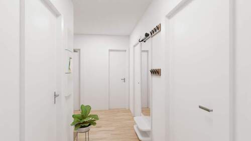 Visualisierte Bilder - Flur - 3 Zimmer Etagenwohnung in Haar