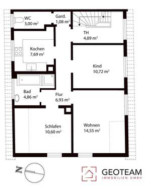 Obergeschoss (Wohnhaus) - 