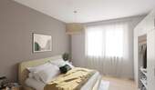 Helles und komfortables Schlafzimmer - 