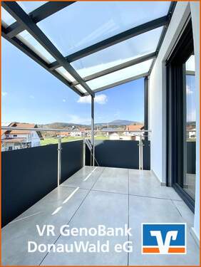 Großer, überdachter Balkon - 