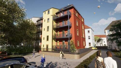 Visualisierung - 2 Zimmer Mehrfamilienhaus, Wohnhaus in Freiberg