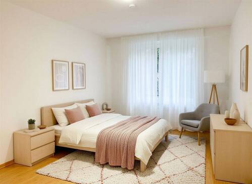 Schlafzimmer möbliert - (KI generiert) - 