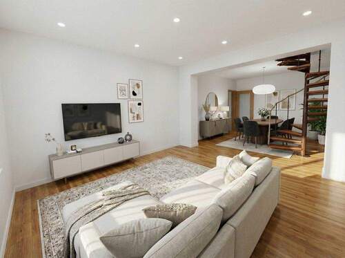 EG Wohn- und Esszimmer virtueller Renovierungsvors - 