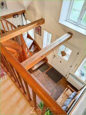 offene Balkenlage über der Diele - Mehrfamilienhaus, Wohnhaus mit 157,00 m&sup2; in Tetenbüll zum Kaufen