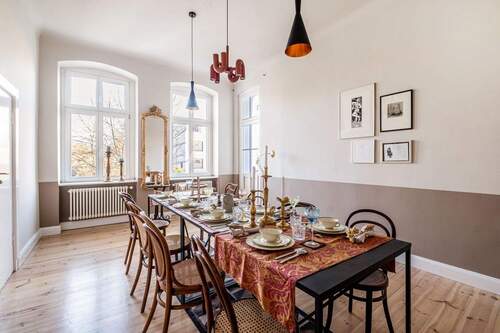 Esszimmer mit Loggiazugang - 