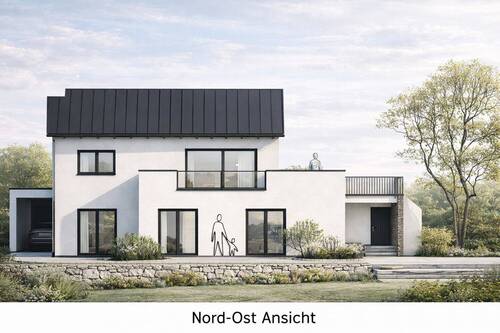 Architektonische Visualisierung einer möglichen N - Exklusives Baugrundstück in begehrter Aussichtslage von Zeitlarn - ruhig, sonnig und mit Blick ins Regental!