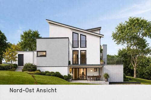  Ansicht Osten Architektonische Visualisierung ein - Grundstück in Regenstauf
