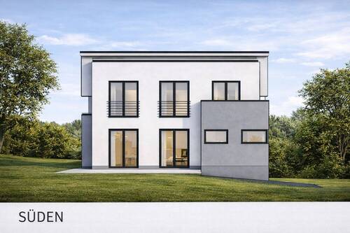 Ansicht SüdenArchitektonische Visualisierung einer - Grundstück in Regenstauf zum Kaufen