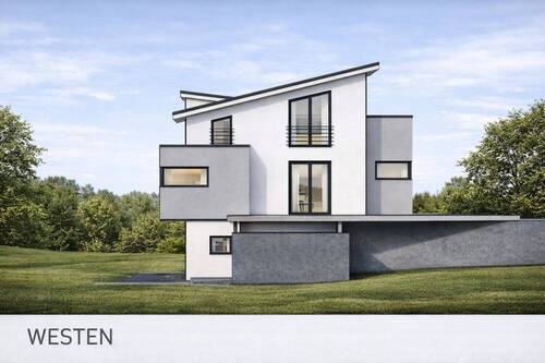 Ansicht Westen Architektonische Visualisierung ein - 