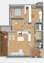 Grundriss 3D hoch - 