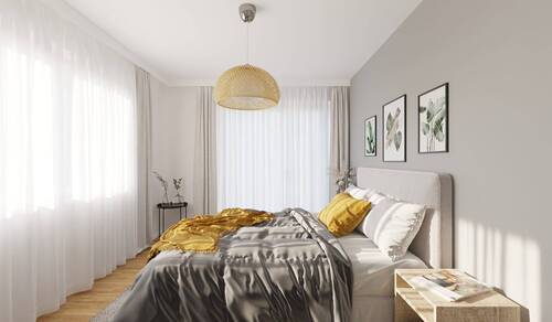 Das Schlafzimmer der Eigentumswohnung - 