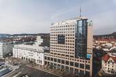 Ausblick aus dem 10. OG - Büro in Jena