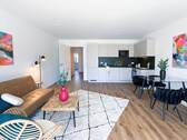 Musterwohnung_Wohn-Esszimmer - 3 Zimmer Etagenwohnung zur Miete in Solingen