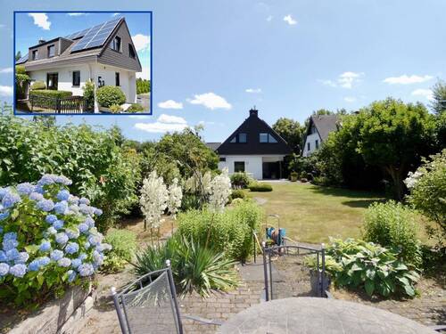 Garten - Rück-+Vorderansicht - WOHN- UND GARTENTRAUM IN EXPONIERTER WOHNLAGE VON SCHIEFBAHN...