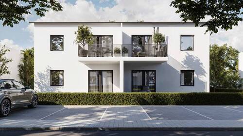 Außenansicht vorne - Ruhig & Sonnig: Moderne 3-Zi.-Wohnung mit Garten in Fahrenzhausen