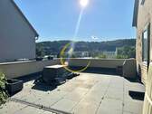 Terrasse - Wohnen mit Aussicht: Einfamilienhaus mit Terrasse und Blick auf die Osterburg in ruhiger Lage Weidas
