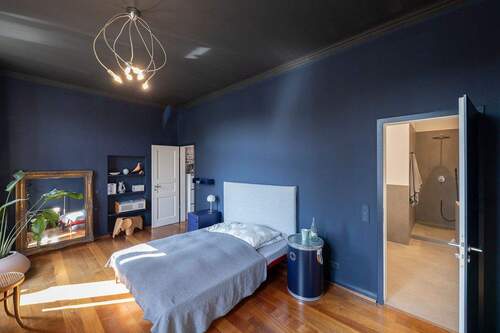 Schlafzimmer mit Blick Bad en Suite - 