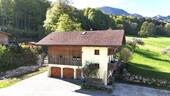 Blick zum Haus - 7 Zimmer Einfamilienhaus in Samerberg