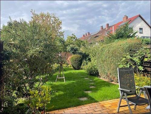 Großzügige Terrasse ebenerdig zum Garten - 4 Zimmer Reihenmittelhaus in Mannheim