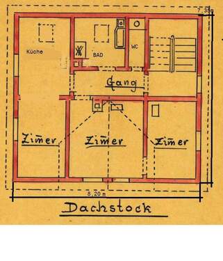 Grundriss DG - Kompaktes Mehrfamilienhaus in zentrumsnaher Lage von Schwäbisch Gmünd inkl. Garten und Garage