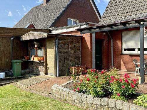 überdachte Terrasse und Geräteschuppen - Einfamilienhaus mit 106,50 m&sup2; in Fürstenau zum Kaufen