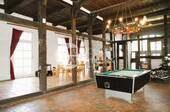 Historische Diele mit Fachwerk - 