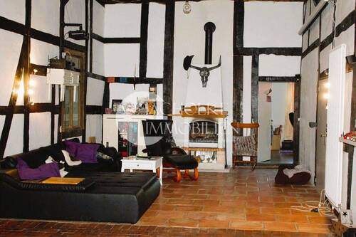Historische Diele mit Fachwerk - 