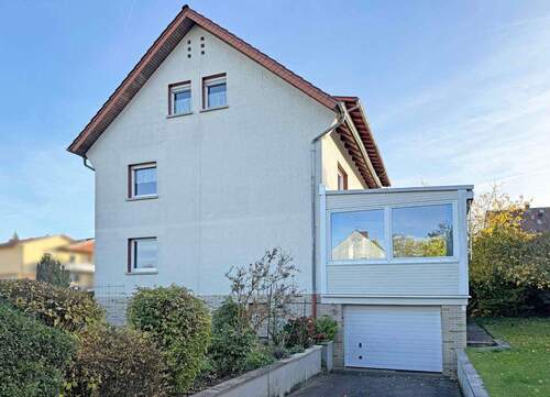 Nordansicht von Haus & Garage - 