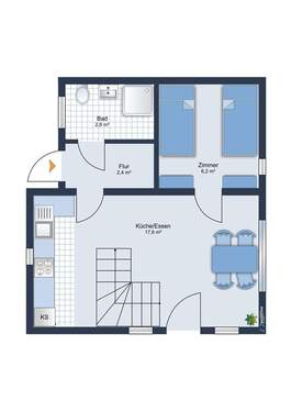 Erdgeschoss Möbliervorschlage - 