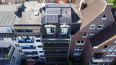 Ansicht Solarthermie Dach und Balkone - 1 Zimmer Mehrfamilienhaus, Wohnhaus in Bremen