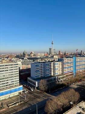 Blick vom Balkon auf den Fernsehturm - 