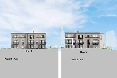 Ansicht Süd - Etagenwohnung in Hamburg zum Kaufen