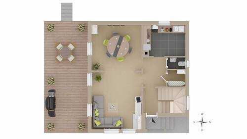 EG mit Terrasse - 