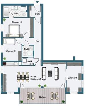 2. Obergeschoss - 