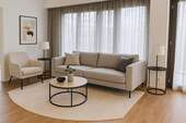 Titelbild-Visualisierung - Moderne, helle Vier-Zimmer-Wohnung mit Balkon und Tiefgaragenstellplatz