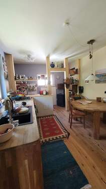 Wohnküche vom Balkon - 