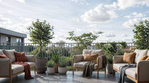 Südwest-Balkon - Kernsanierte Maisonette-Dachgeschosseinheit mit Weitblick!