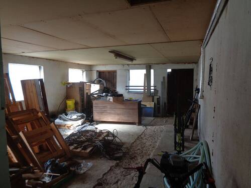 Der Stall von innen - 