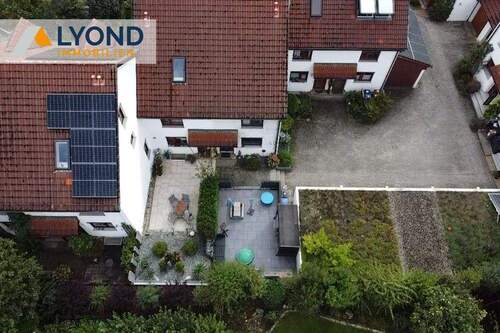 Drohnenbild - Reihenmittelhaus mit 108,00 m² in Ostfildern / Nellingen zum Kaufen