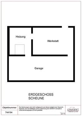 Erdgeschoss Scheune - 