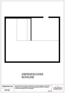 Obergeschoss Scheune - 