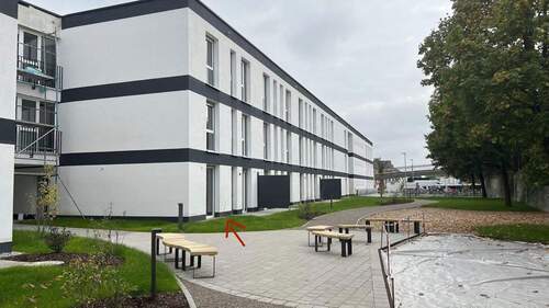 Außenansicht - Erstbezug! Möbliertes 1-Zimmer Appartment mit Terrasse & Grünfläche - nah am Universitätsklinikum