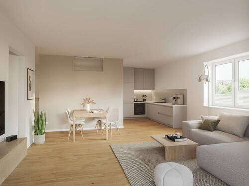 Wohnbeispiel - Moderne Eleganz trifft Wohnkomfort - 2 Zimmer mit sonnigem Balkon