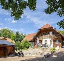 Energieeffizientes Einfamilienhaus (Bestand: Massiv Blockhaus Neubau: Holzständer) zu verkaufen - Babenhausen