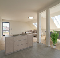 Stilvolle Dachgeschosswohnung mit Panorama-Dachfenstern und Terrasse - Filderstadt Plattenhardt